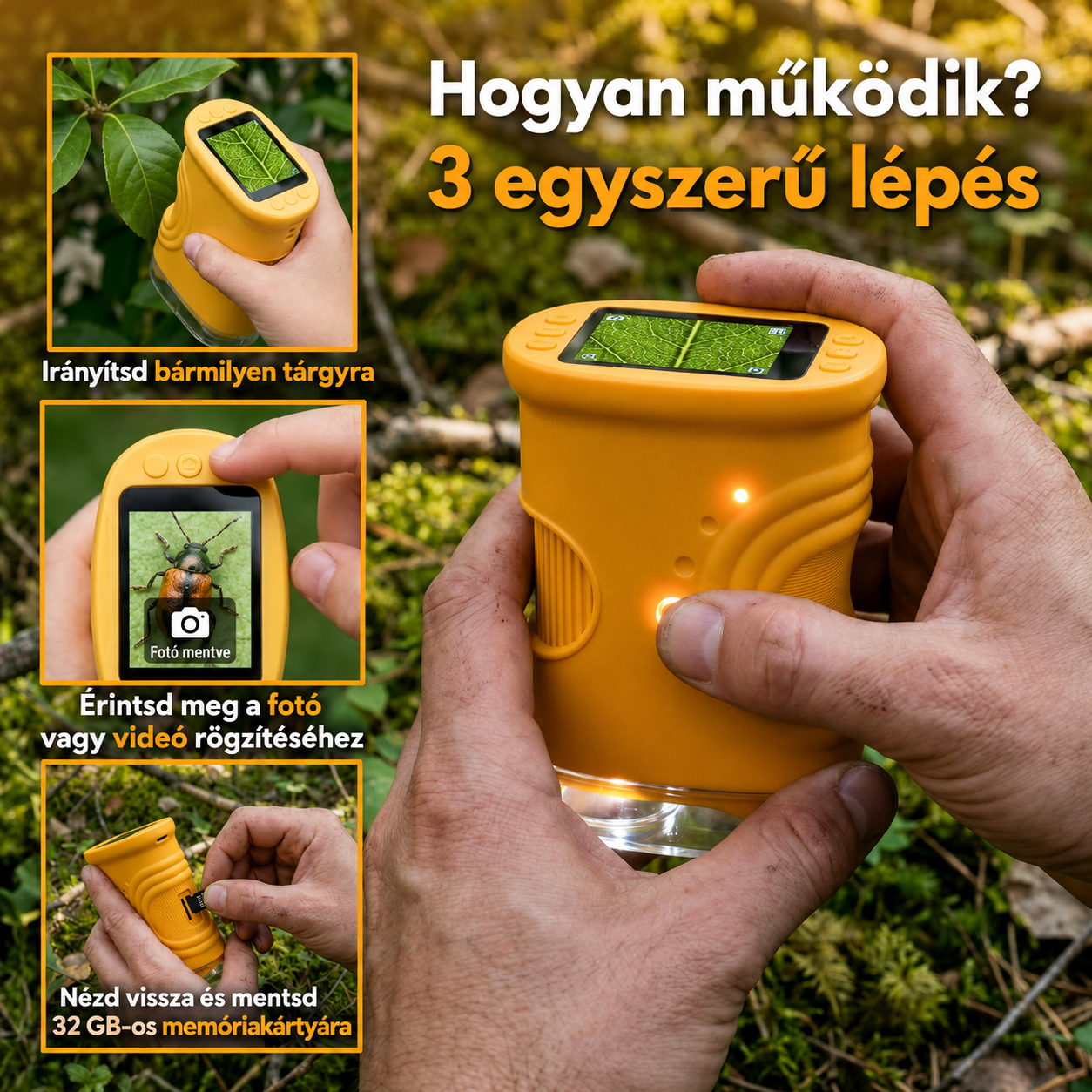 Bébi Dizájn Felfedező Mikroszkóp