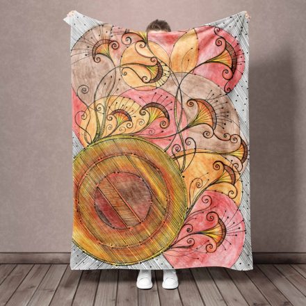 Különleges Designer takaró-  Kiteljesedve- színesben (StellaArt Design)